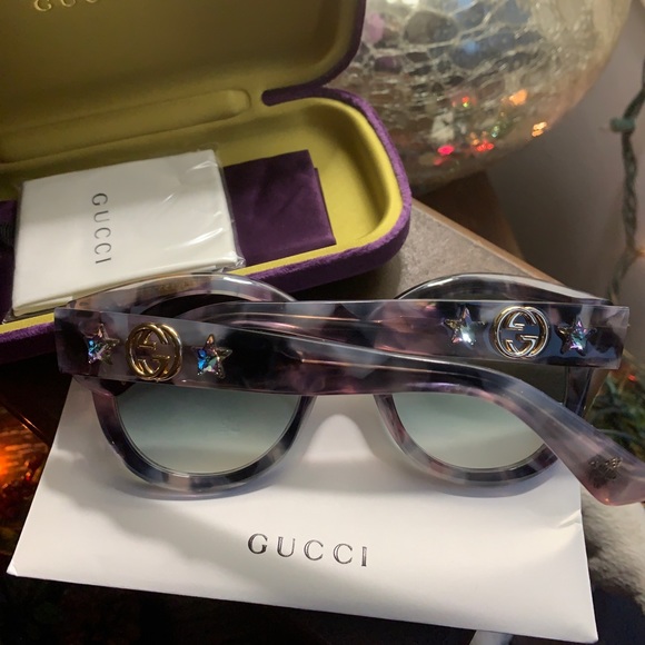 Gucci Accessories - OnHold⛔️Authentic GUCCI 51 Tortoise Crystal Acetat